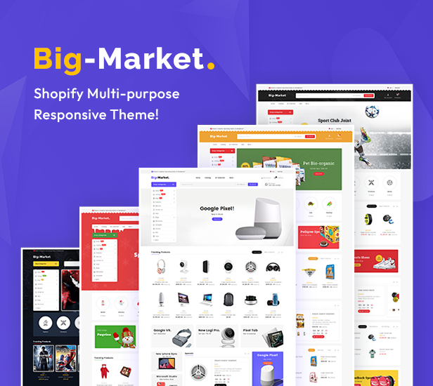 BigMarket – Shopify 2.0 Multi-Purpose Responsive Theme