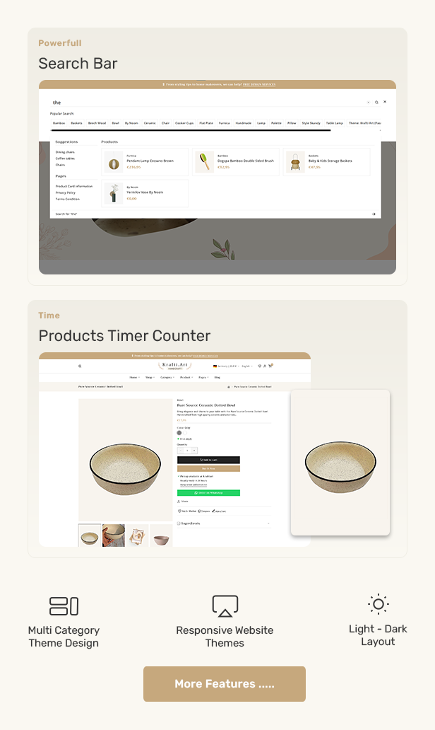 KraftiArt - Furniture, Art & Crafts Shopify Theme