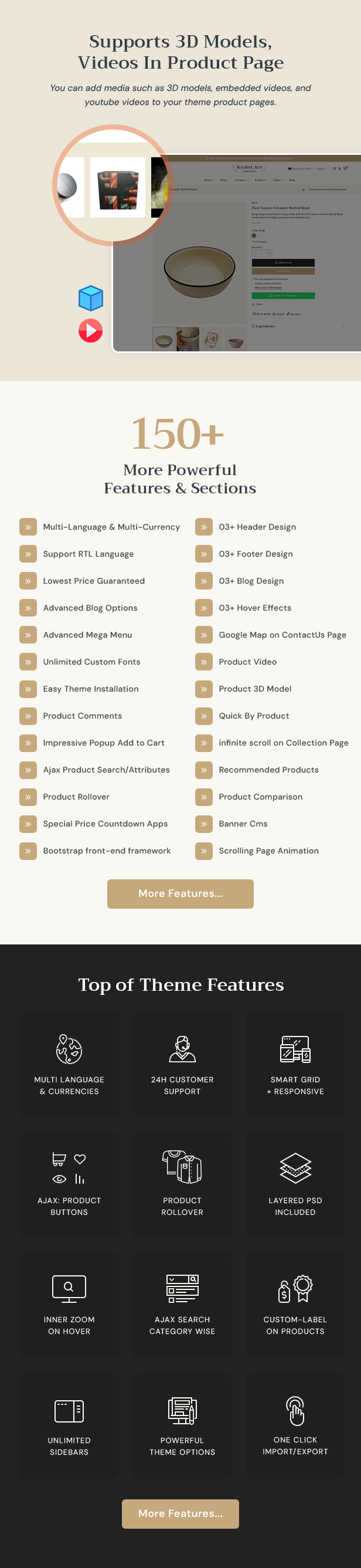 KraftiArt - Furniture, Art & Crafts Shopify Theme