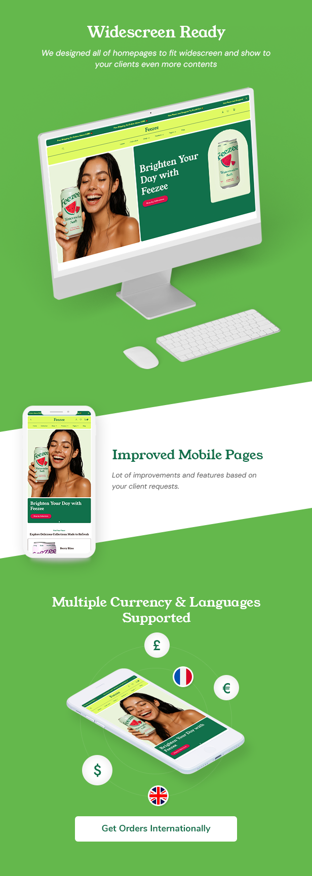 Feezee - Food and Beverage Shopify Playful Theme