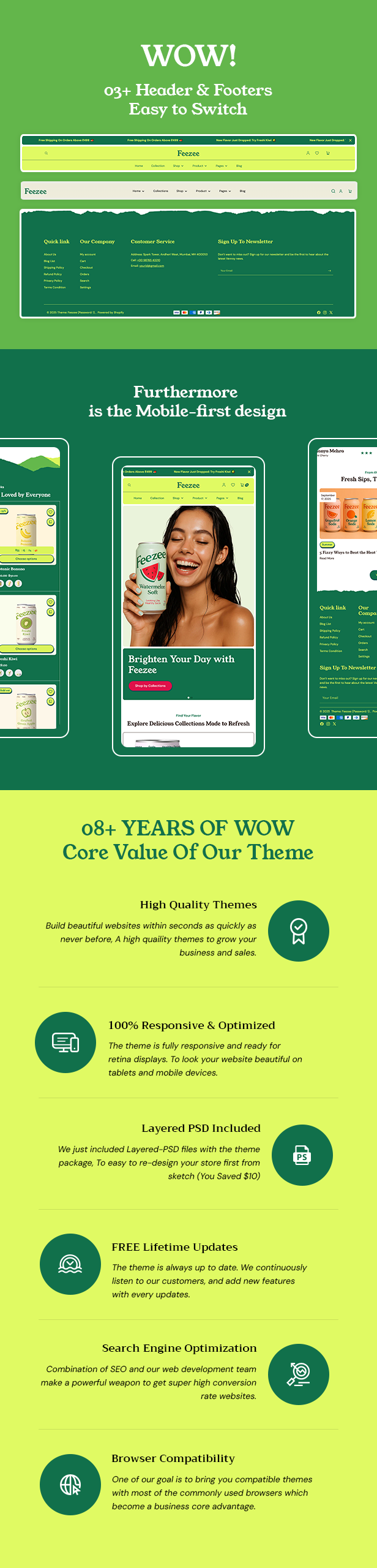 Feezee - Food and Beverage Shopify Playful Theme