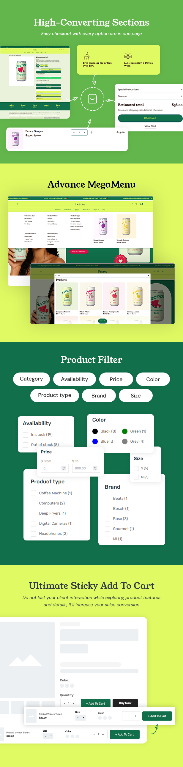 Feezee - Food and Beverage Shopify Playful Theme