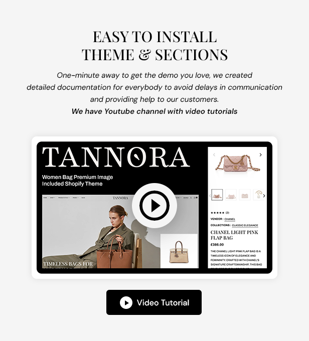 Tannora - Modern Luxury Bags & Fashion Shopify Theme