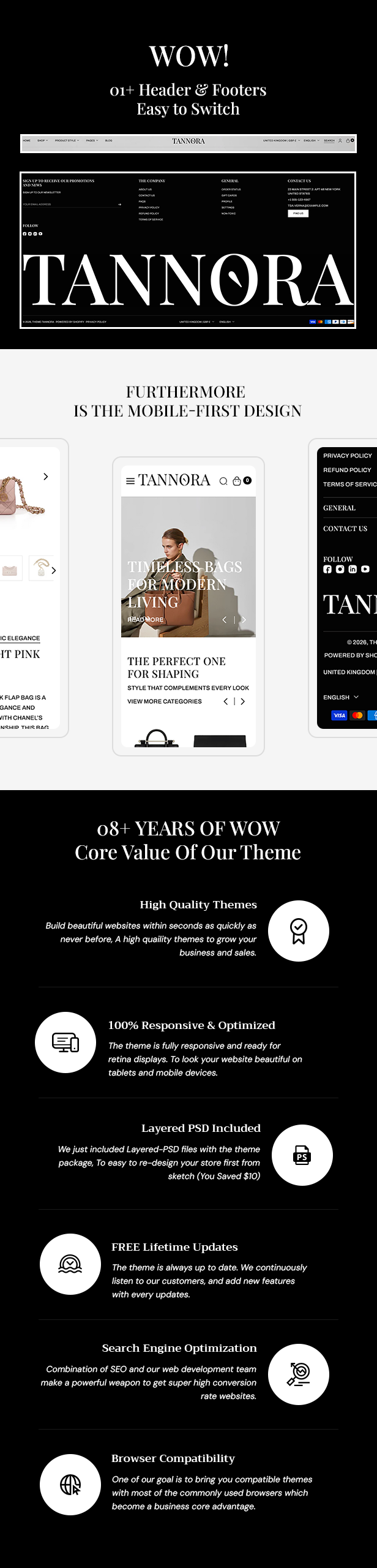 Tannora - Modern Luxury Bags & Fashion Shopify Theme
