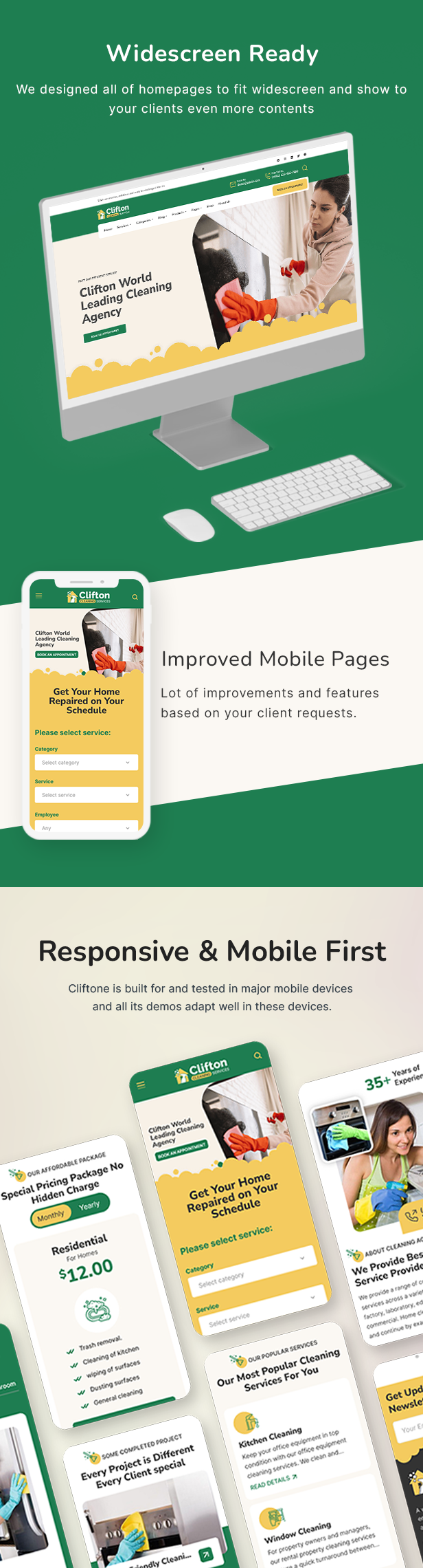 Clifton - Cleaning Service Agency WordPress Theme
