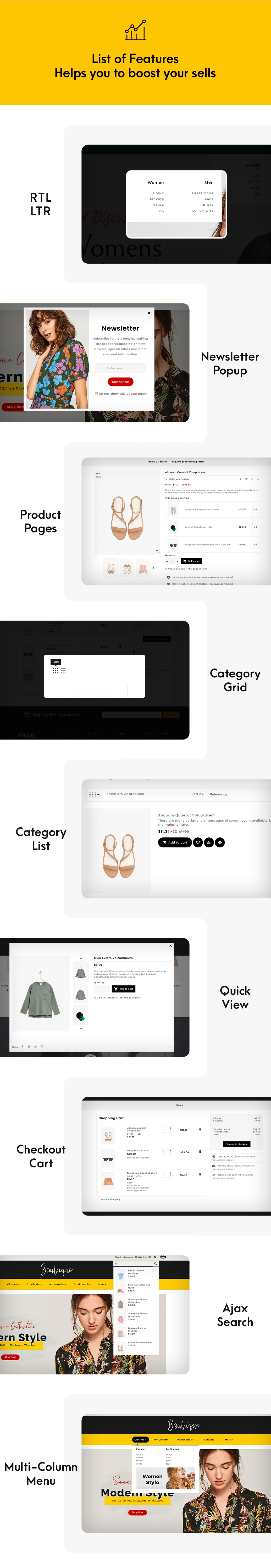 theme features