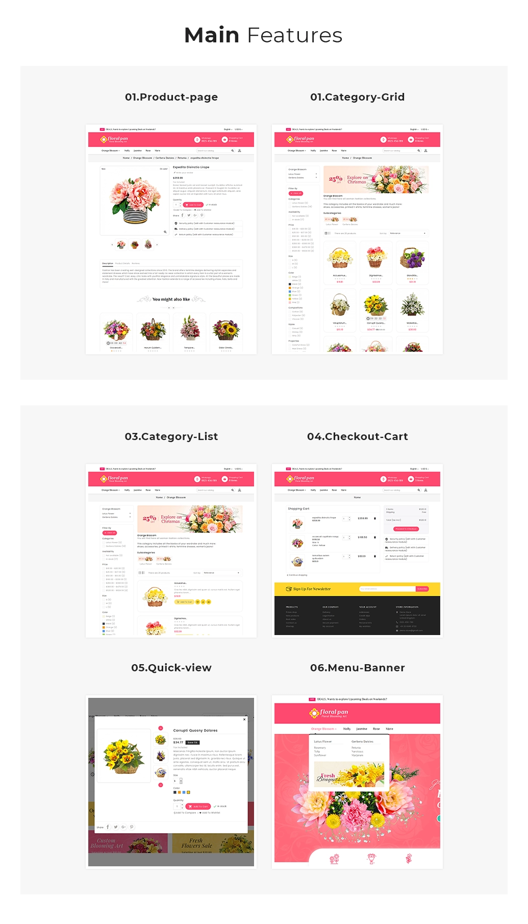 theme features