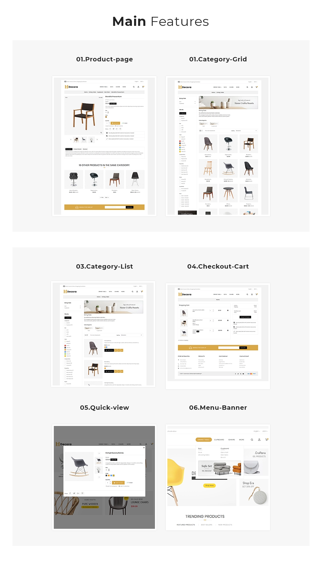 theme features