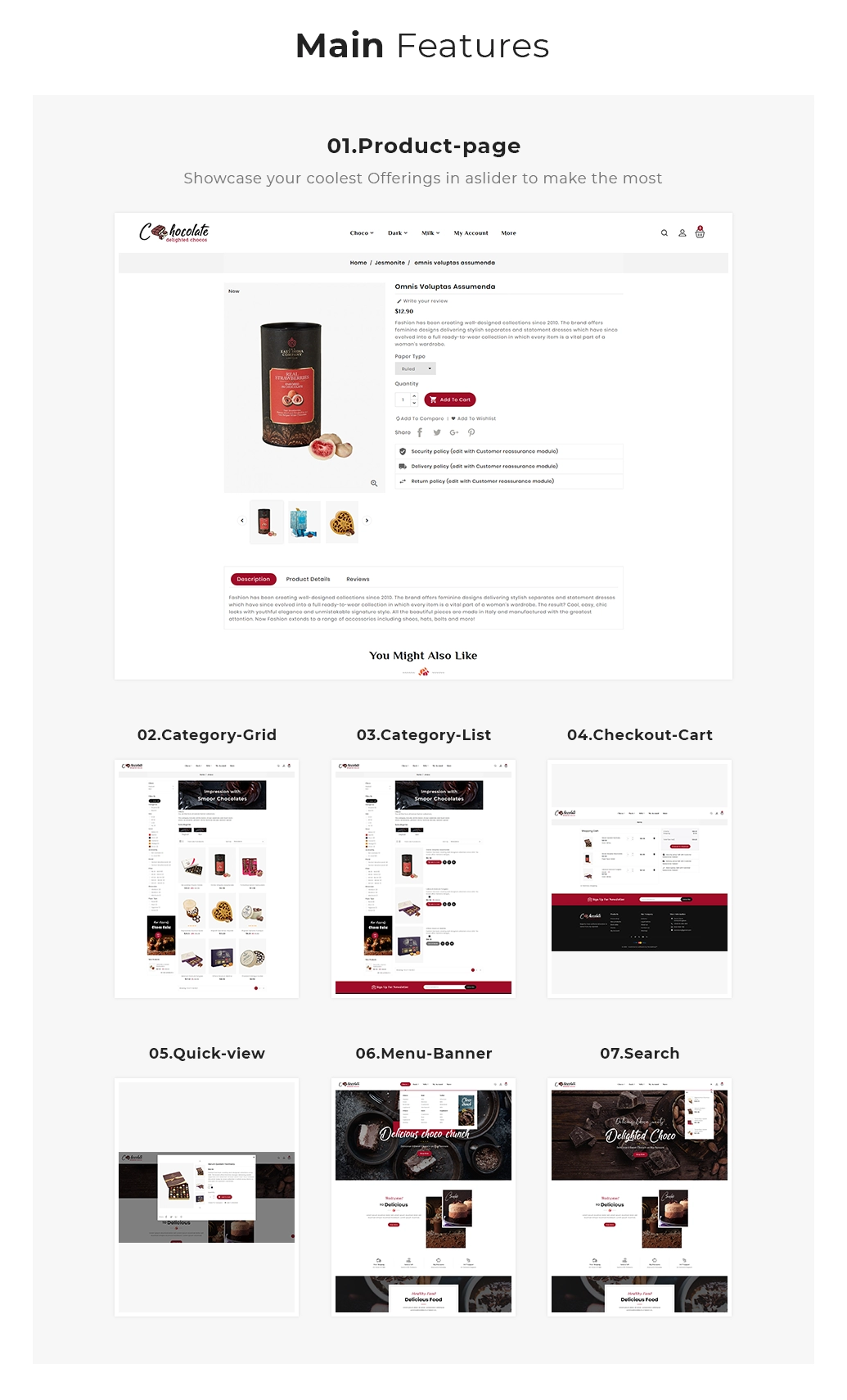 theme features