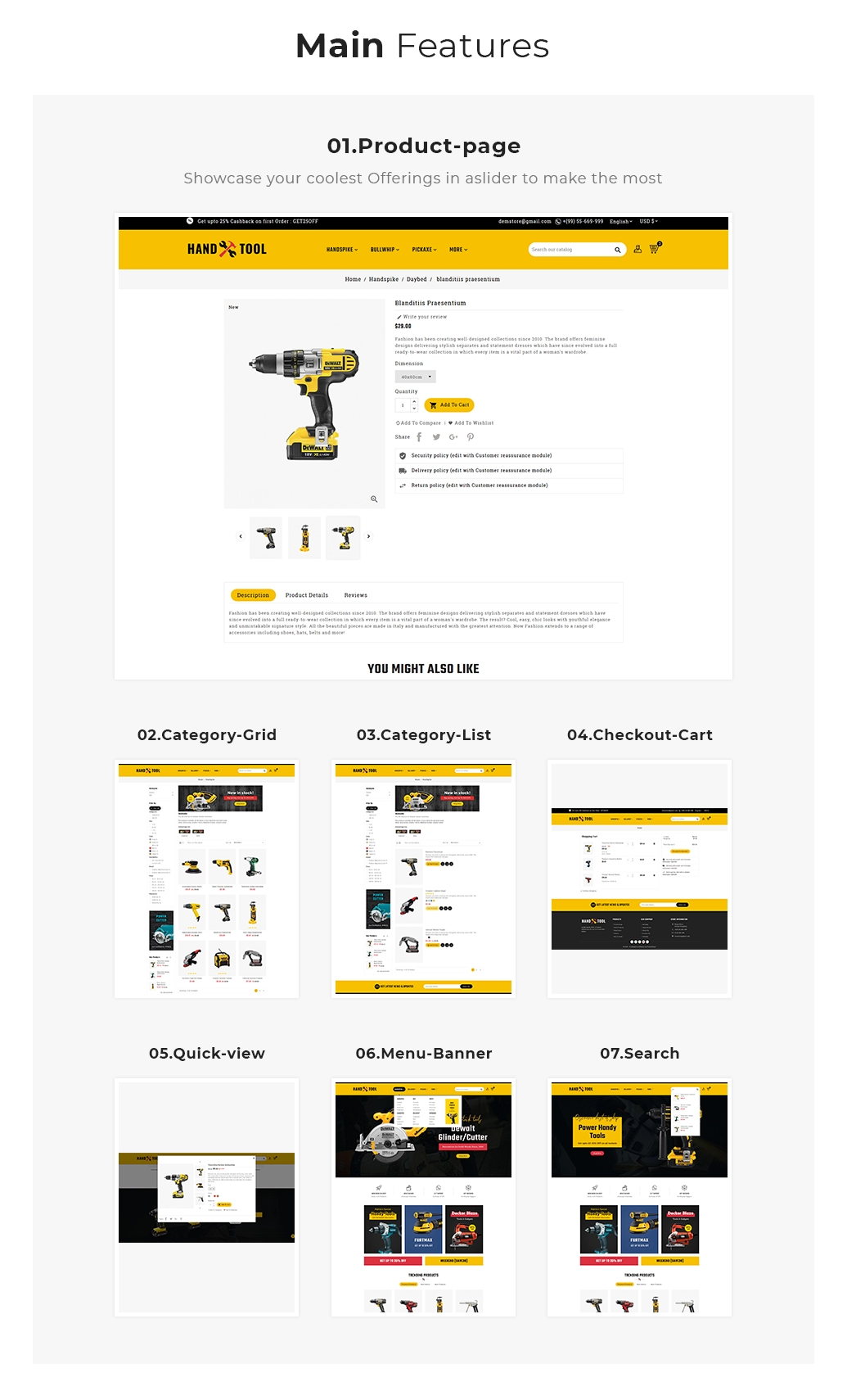 theme features