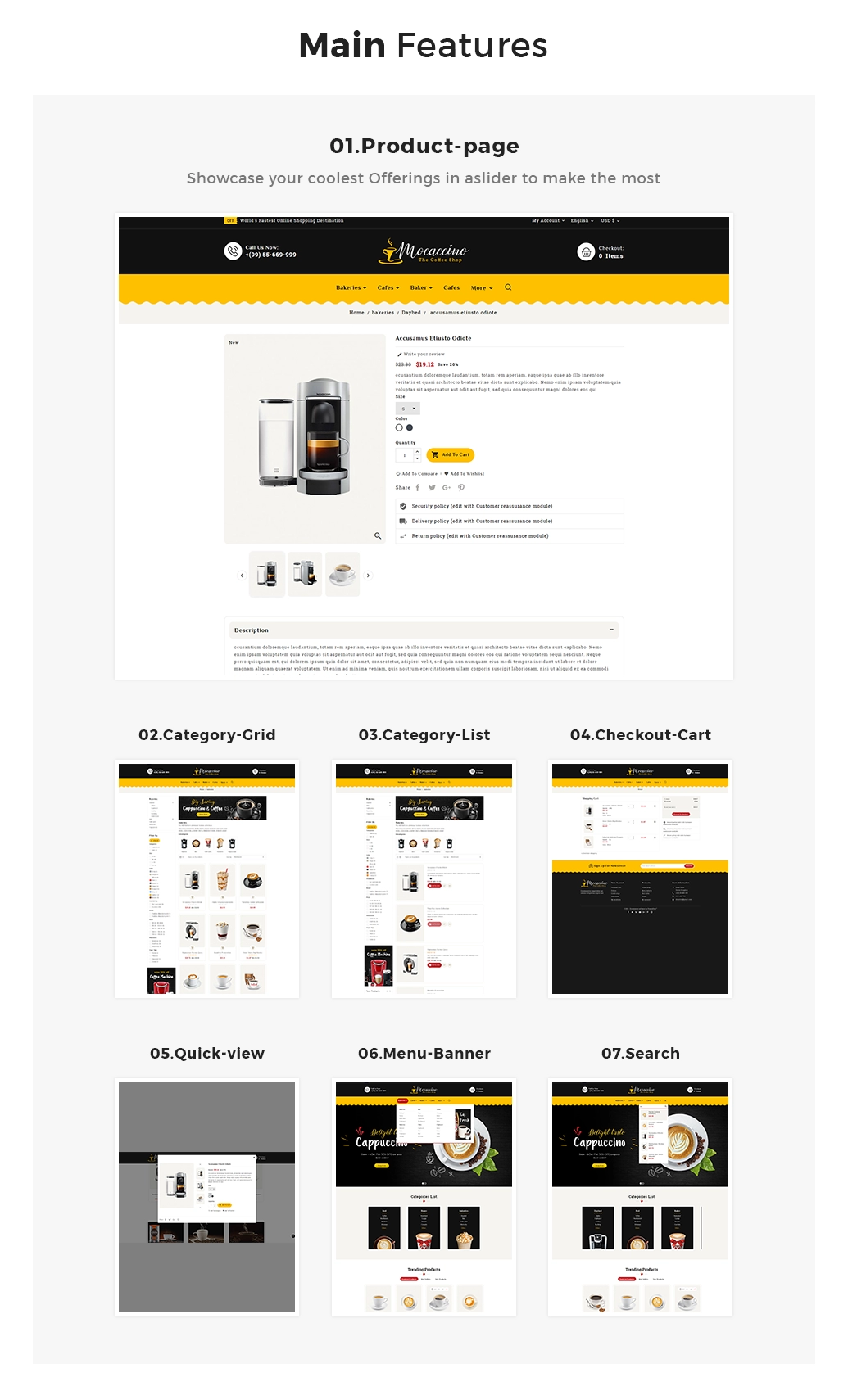 theme features