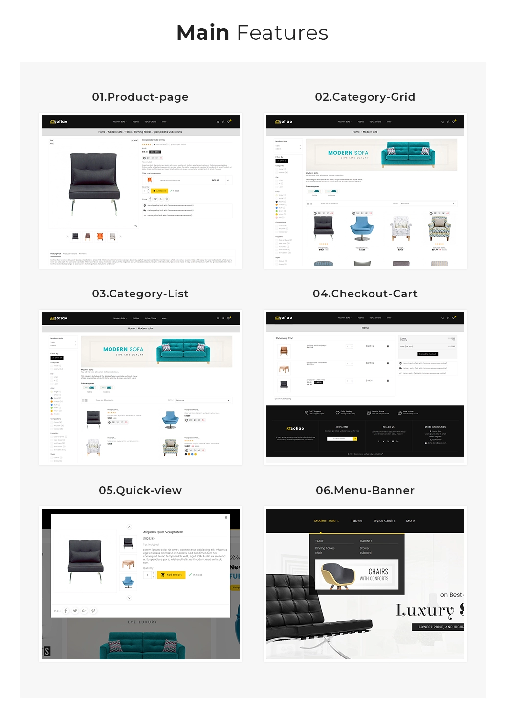 theme features