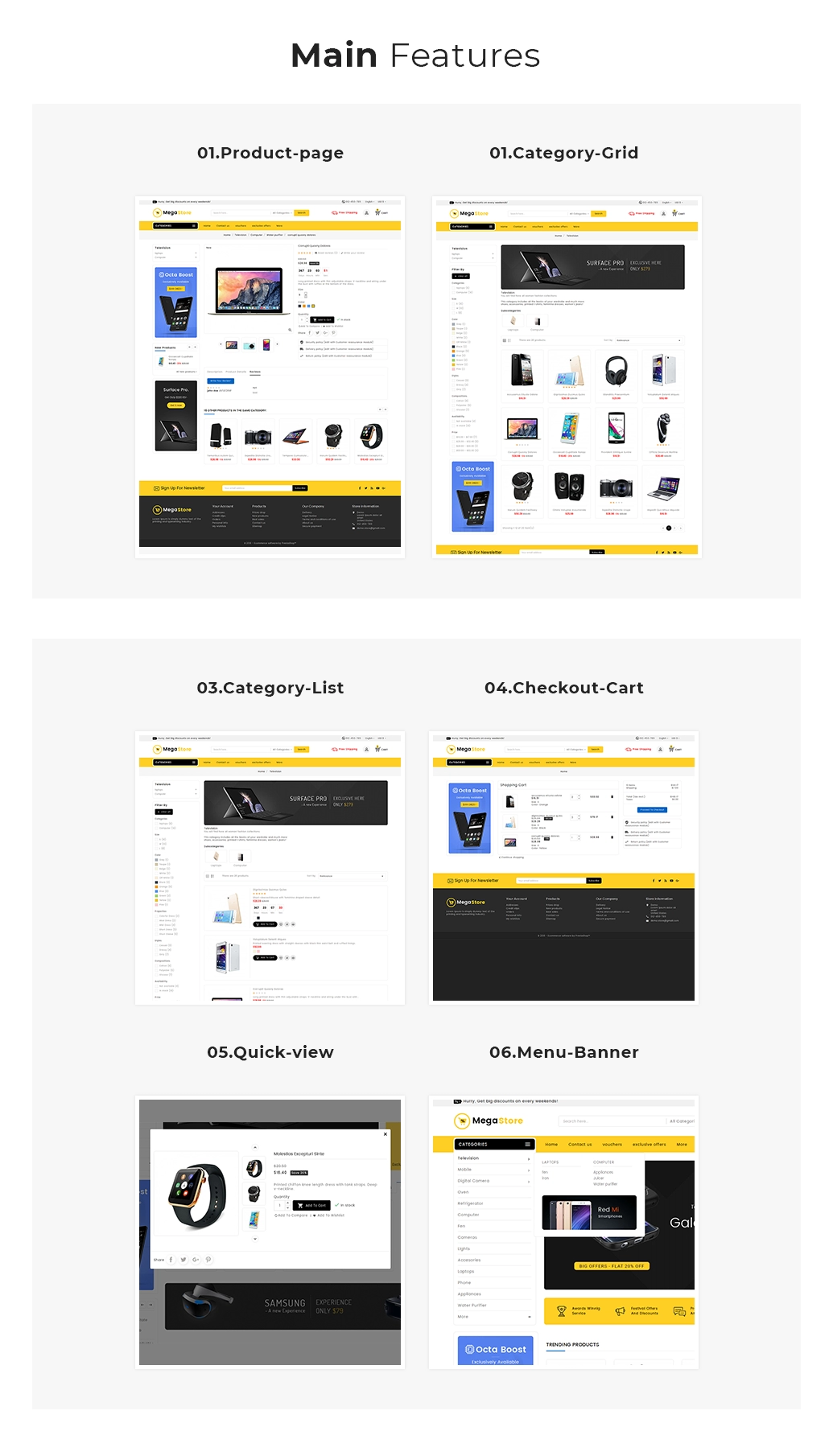 theme features