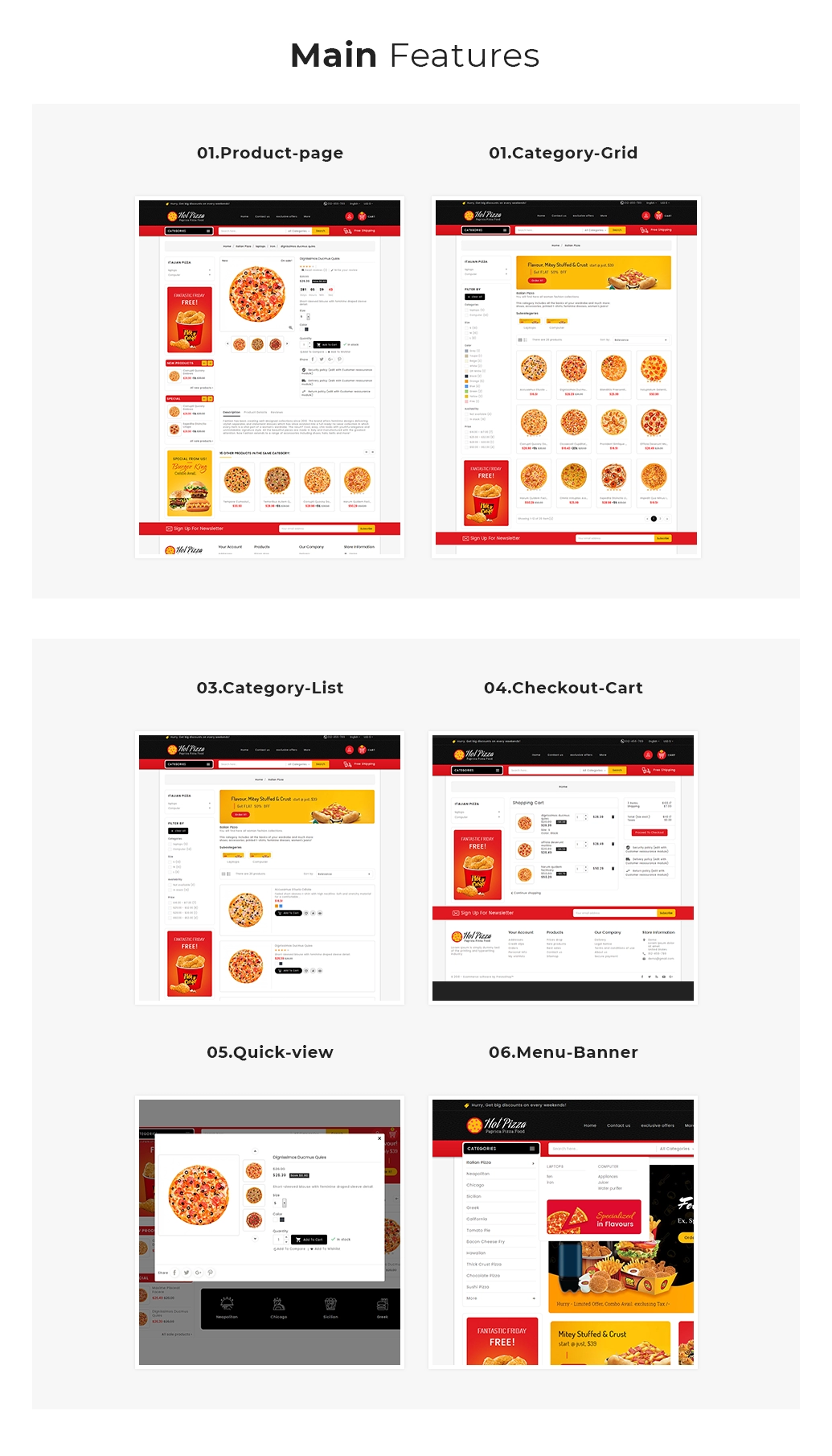 theme features