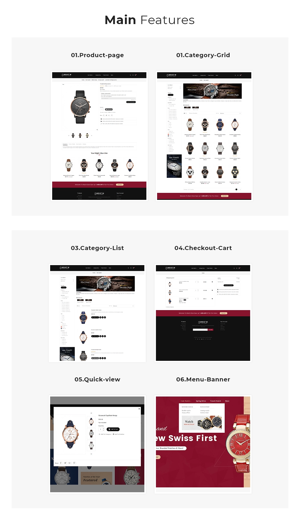theme features