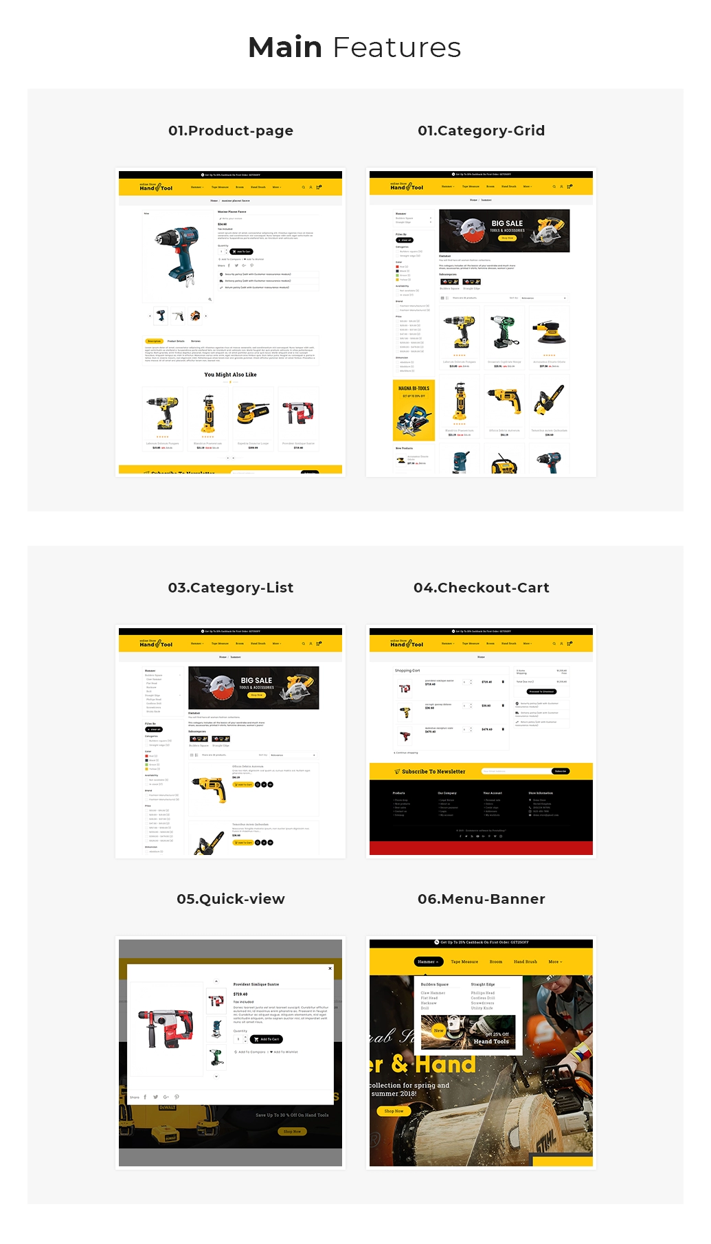 theme features