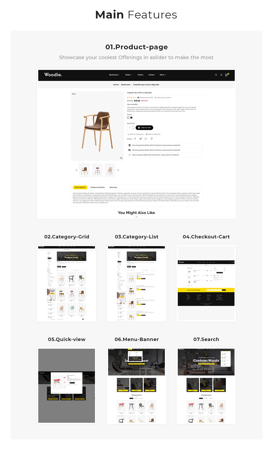 theme features