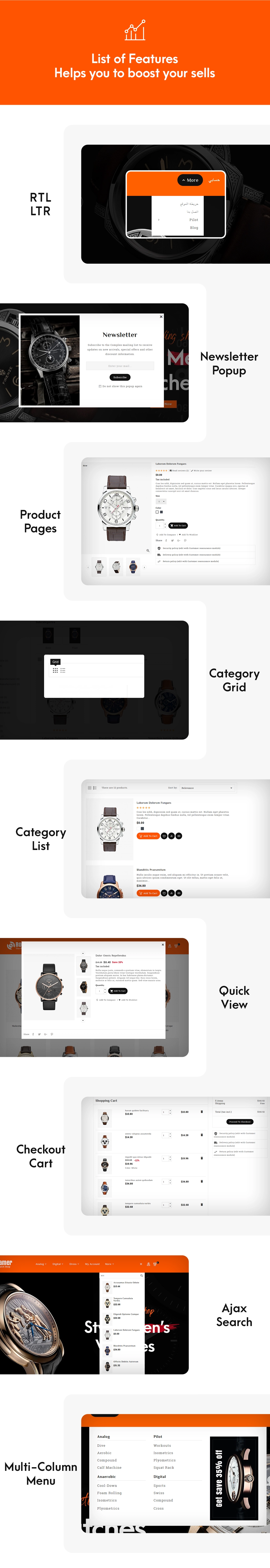 theme features